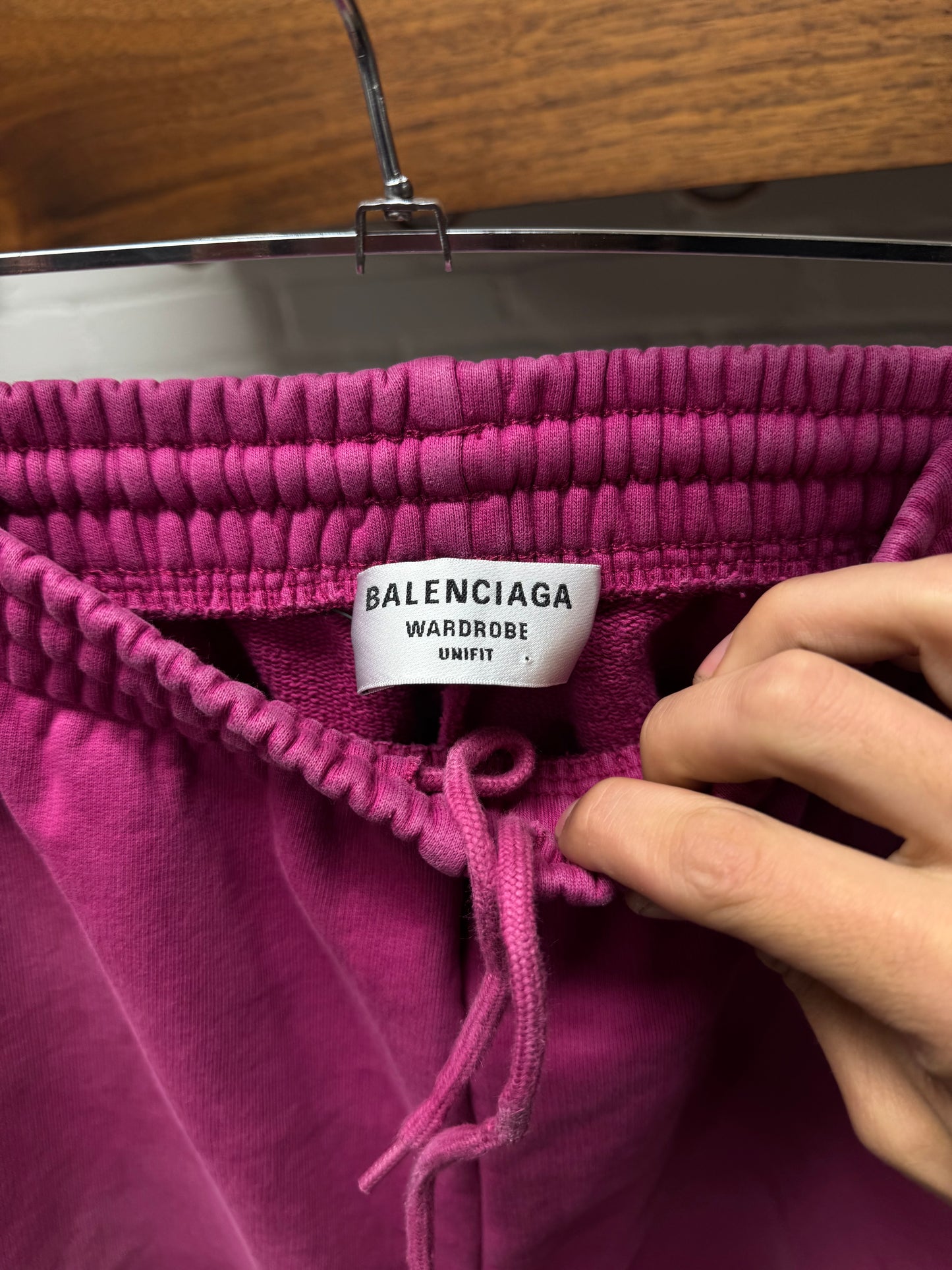 2021 Balenciaga ‘Campaign Logo’ Pink Sweat Shorts