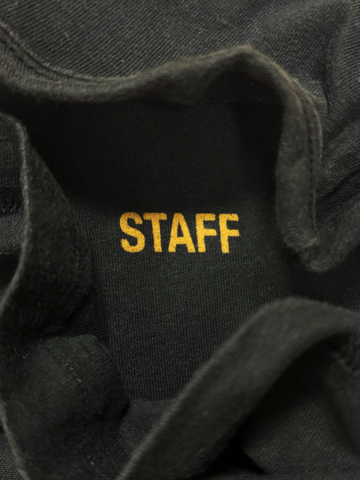 Autumn Winter 2018 Vetements ‘Staff’ Black T-Shirt