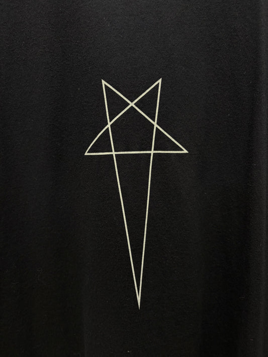 Rick Owens ‘Pentagram’ Black Sleeveless Tank Top