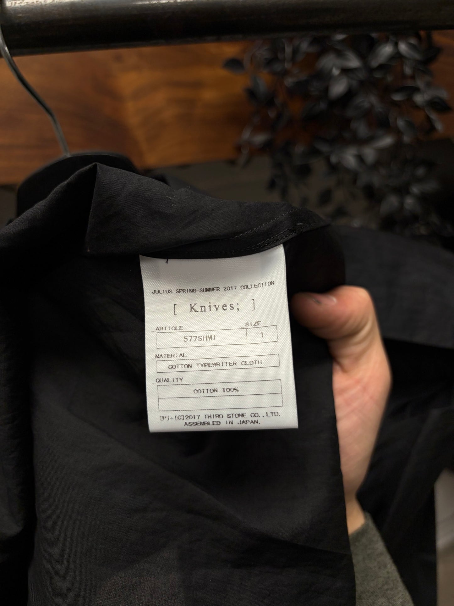 SS2017 Julius Layered Military Inspired Button Up Shirt