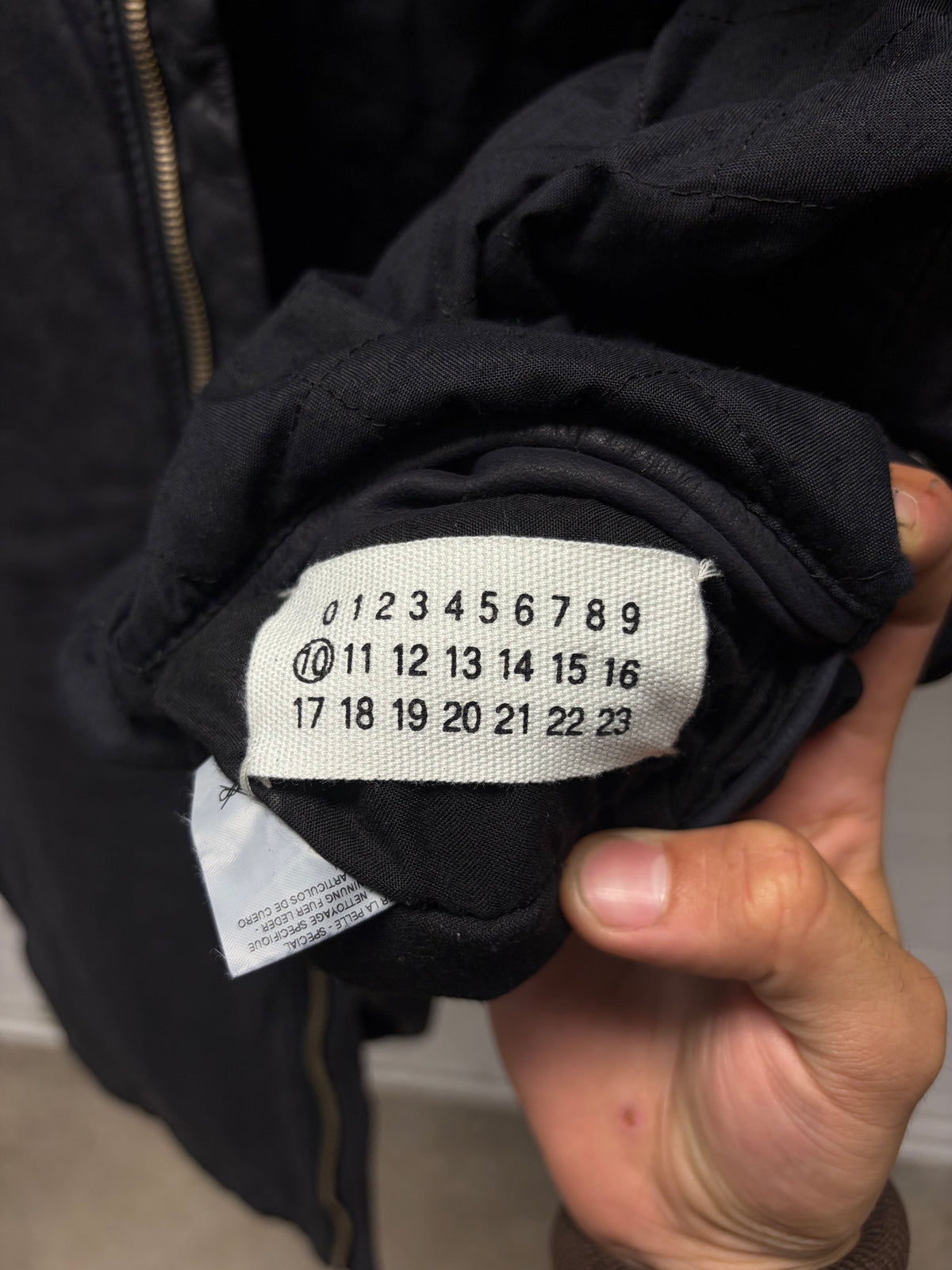 Maison Martin Margiela Reversible Black Waxed/Quilted Cotton Vest