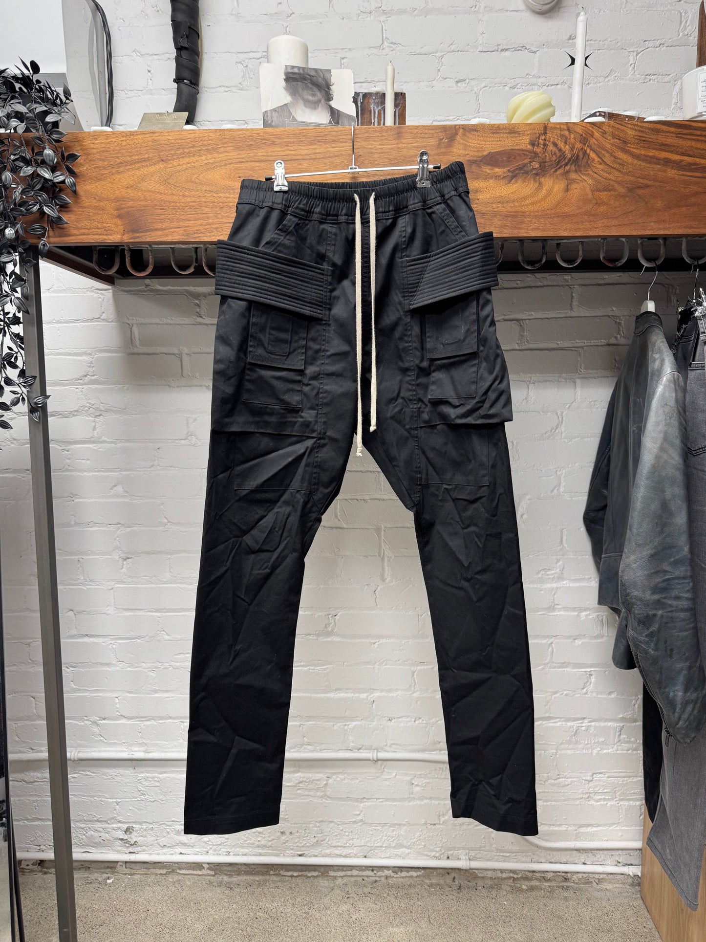 Rick Owens Black ‘Creatch’ Drop Crotch Cargo Pants
