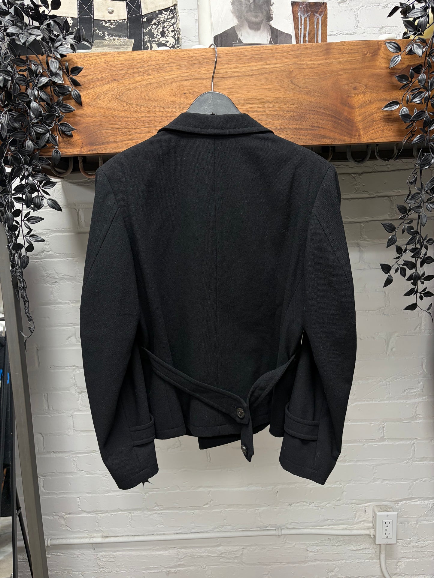 Yohji Yamamoto ‘Y’s Double Breasted Cropped Cut Coat