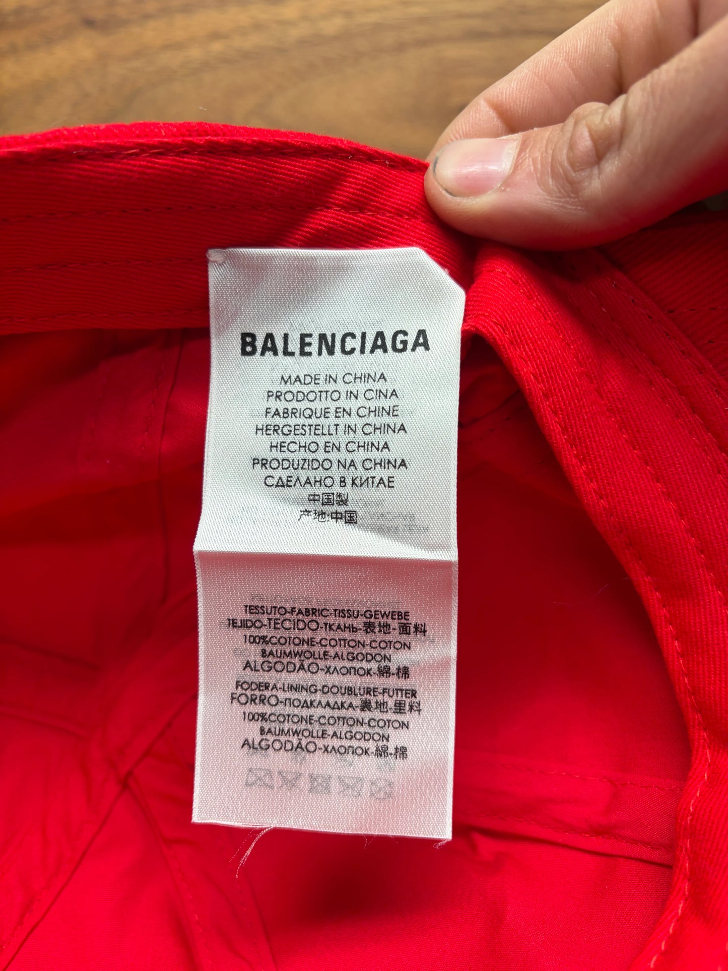 Balenciaga ‘Femme’ Embroidered Logo Strap-Back Hat