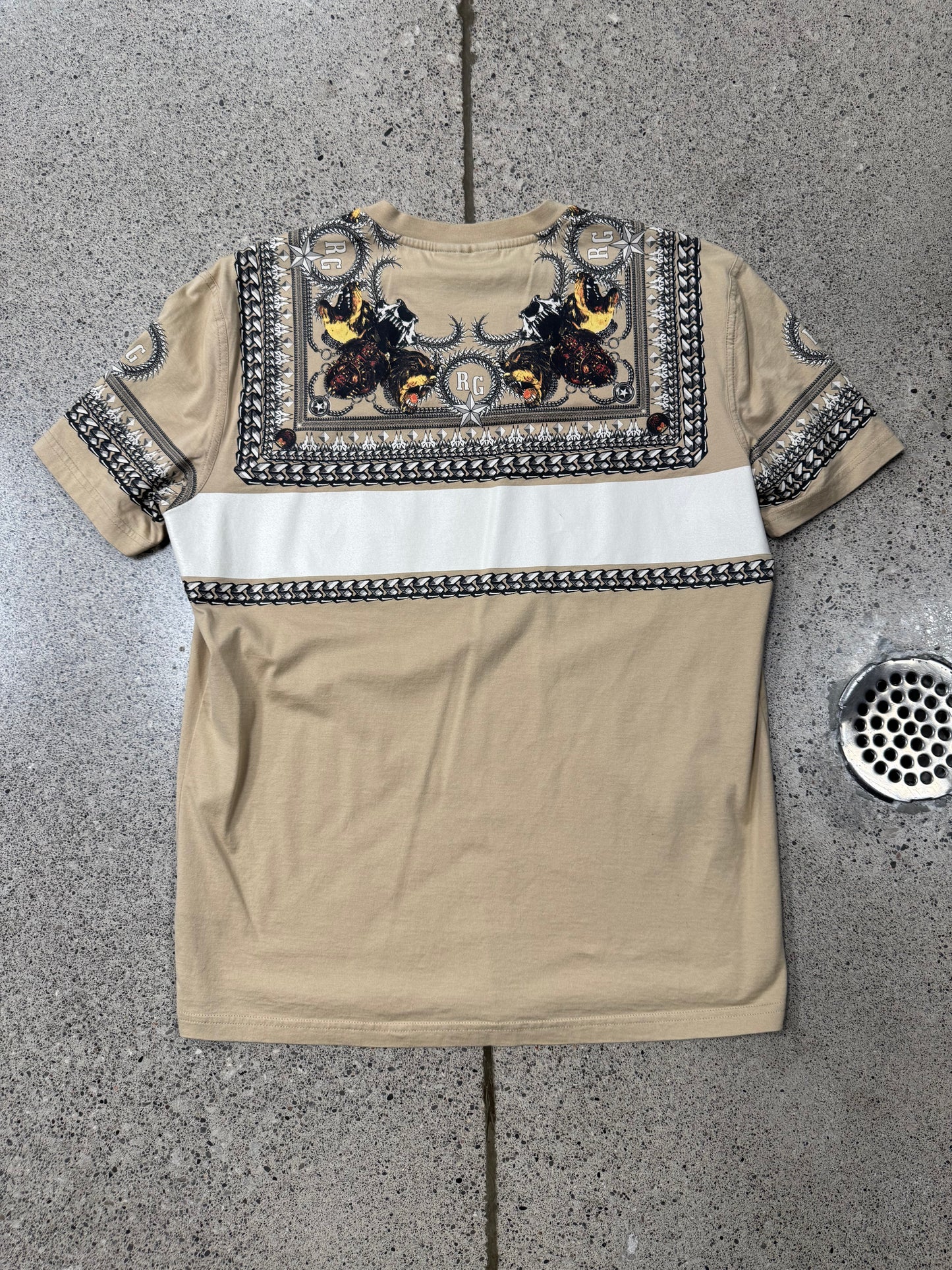 AW2011 Givenchy by Ricardo Tisci ‘Rottweiler & Chains’ Crest Emblem T-Shirt