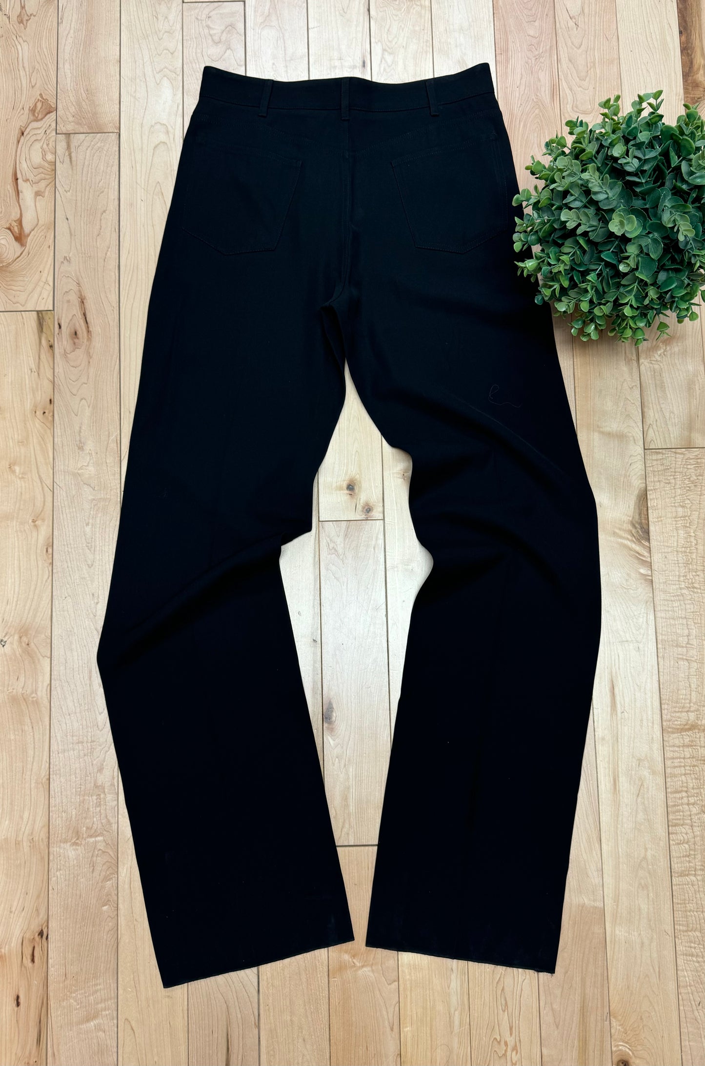 2020 Balenciaga Black Wide Leg Trousers