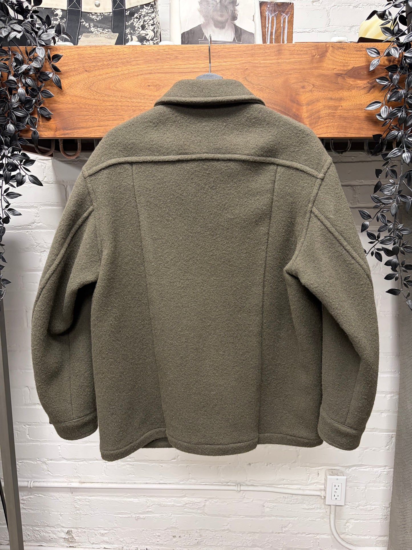 Lemaire Heavyweight Dark Brown Wool ‘Hunting’ Jacket