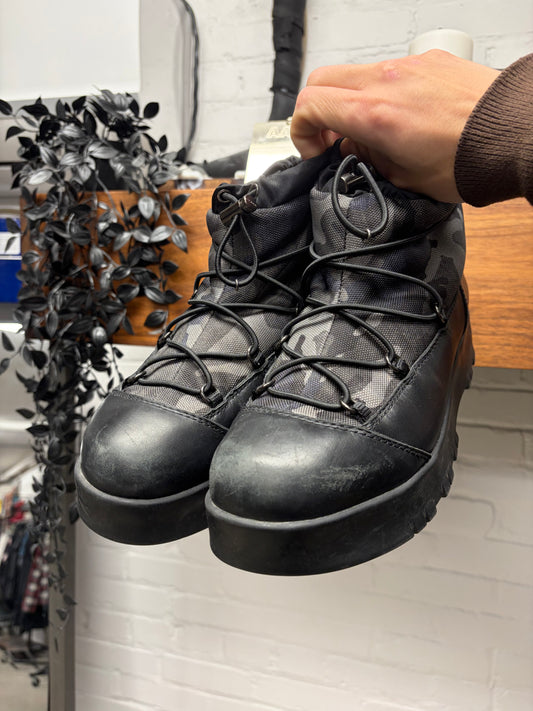 2000s Prada ‘Snow Camo’ Leather Winterized Boots