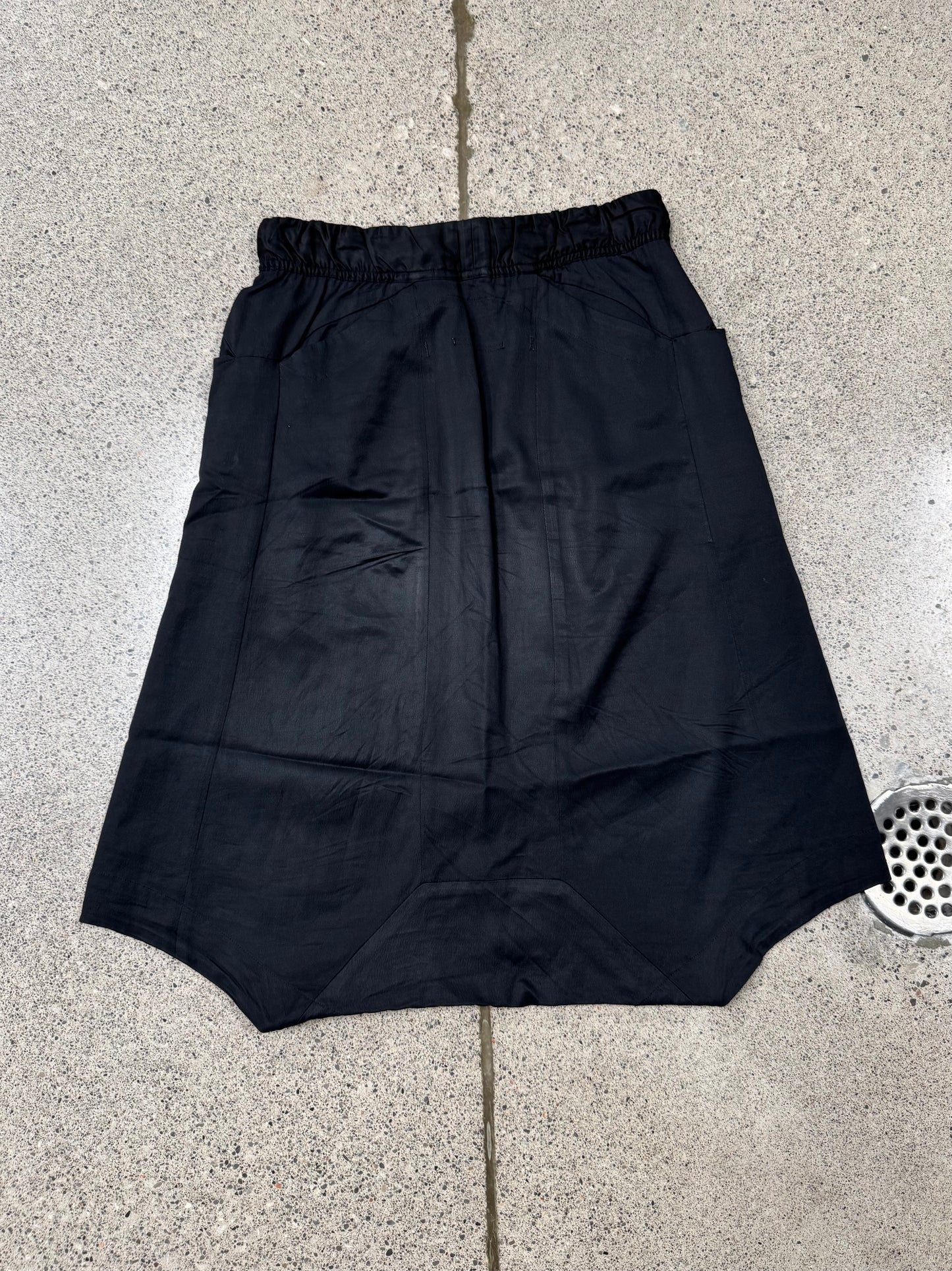 SS2015 Julius Drop Crotch Black ‘Pod’ Drawstring Shorts