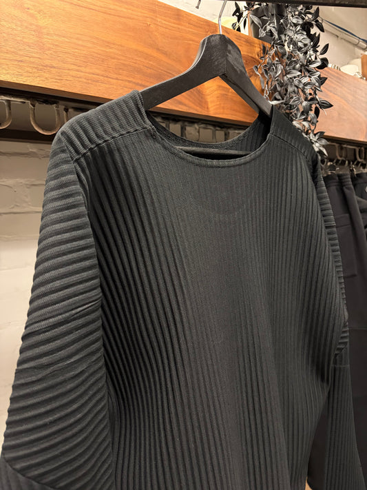 Issey Miyake Homme Plisse Black Long Sleeve Shirt