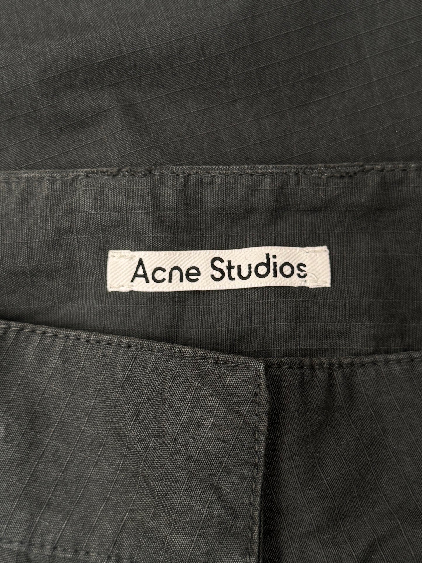 Acne Studios ‘Patessa’ Black Rip-Stop Cargo Pants
