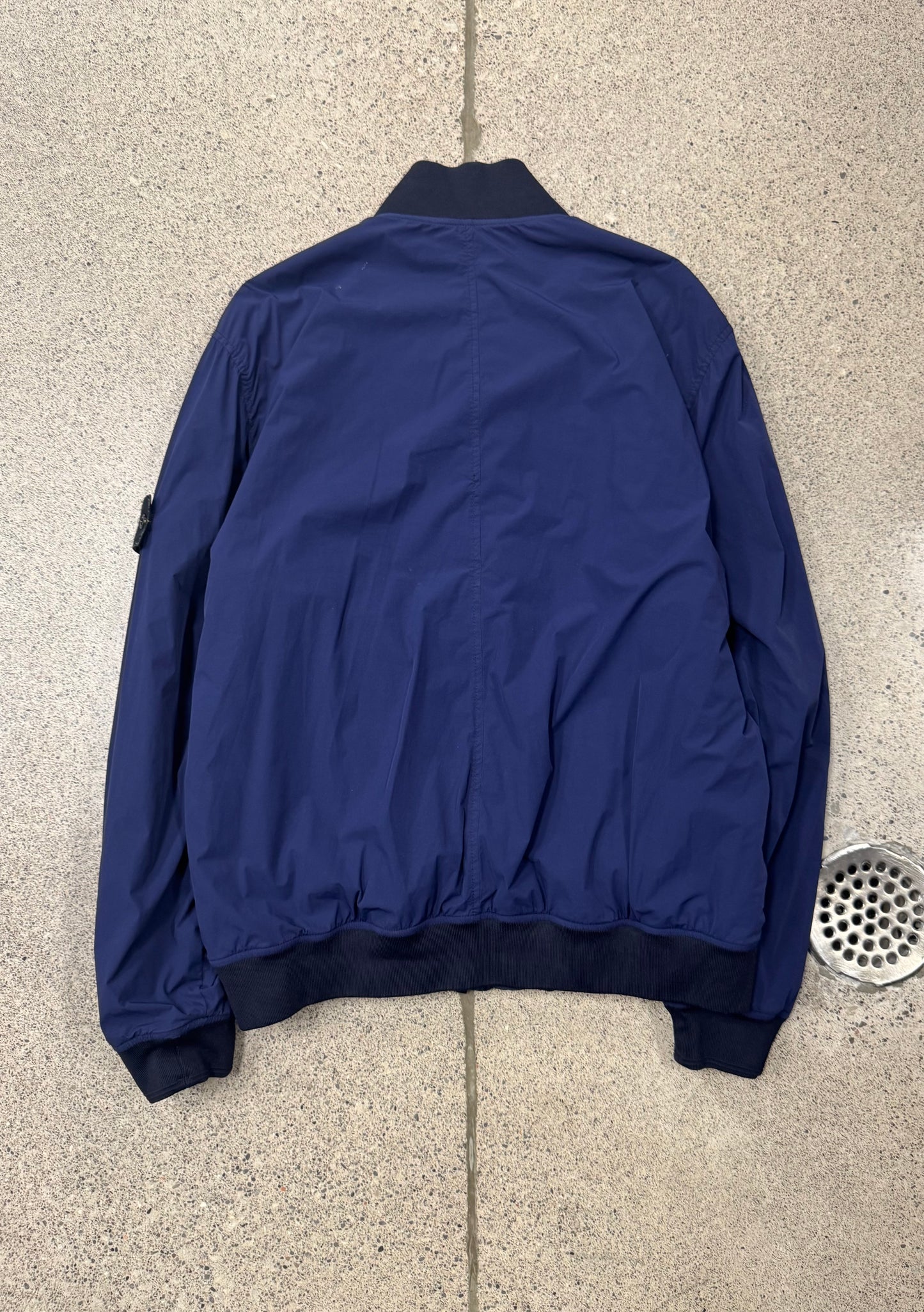 Stone Island Cross-Zip Badge Logo Bomber Jacket
