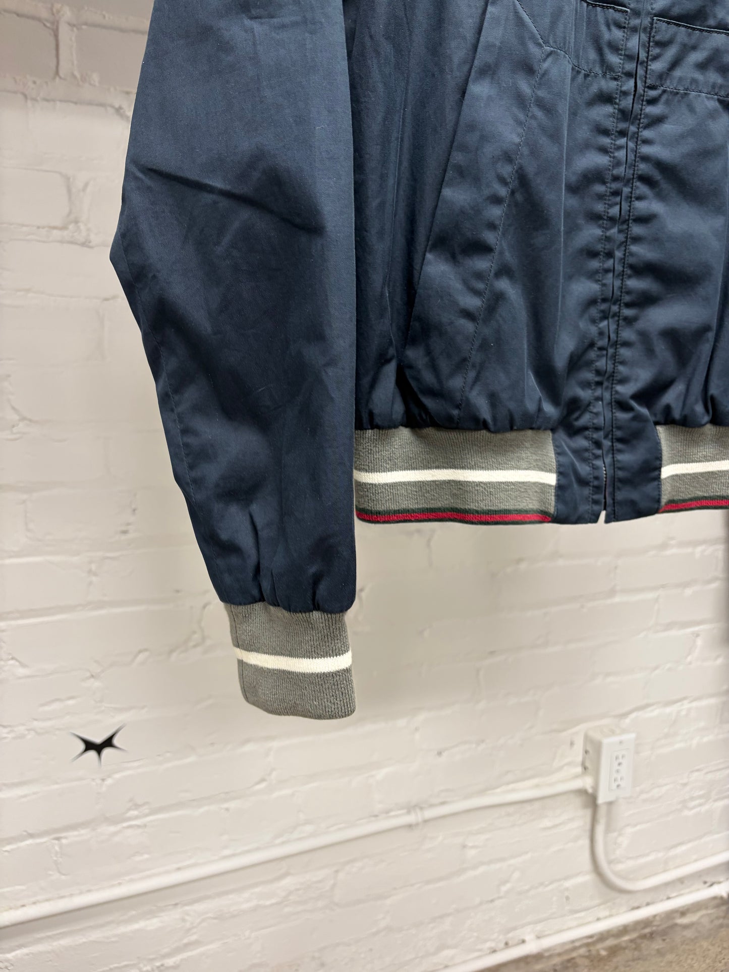 Vintage Gucci Varsity Style Collared Track Jacket
