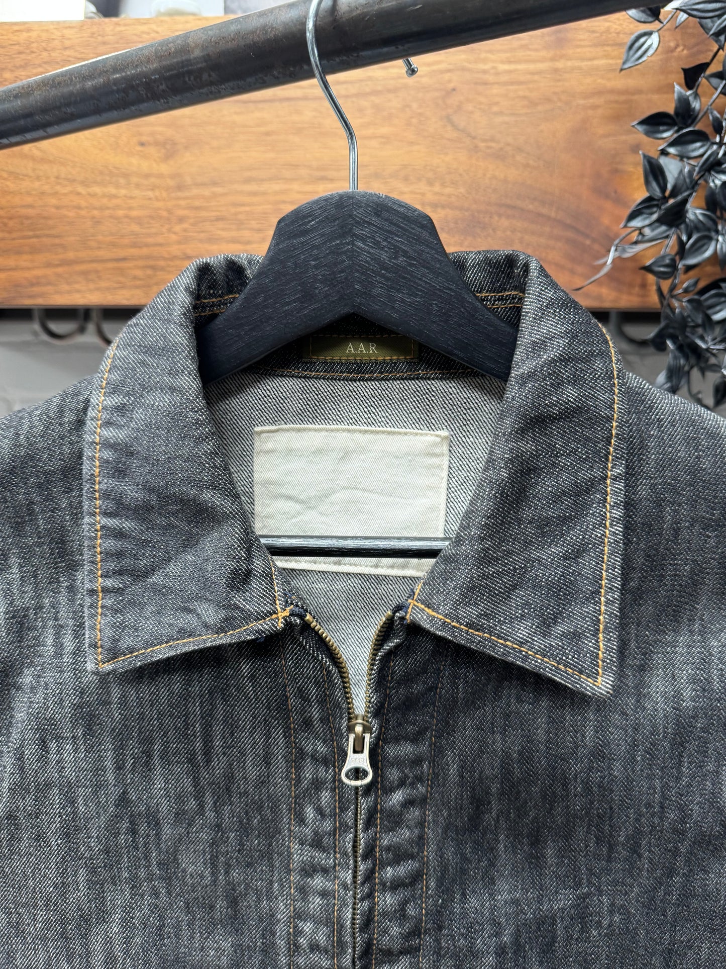 Vintage 90s Yohji Yamamoto A.A.R. Zip-Up Denim Jacket