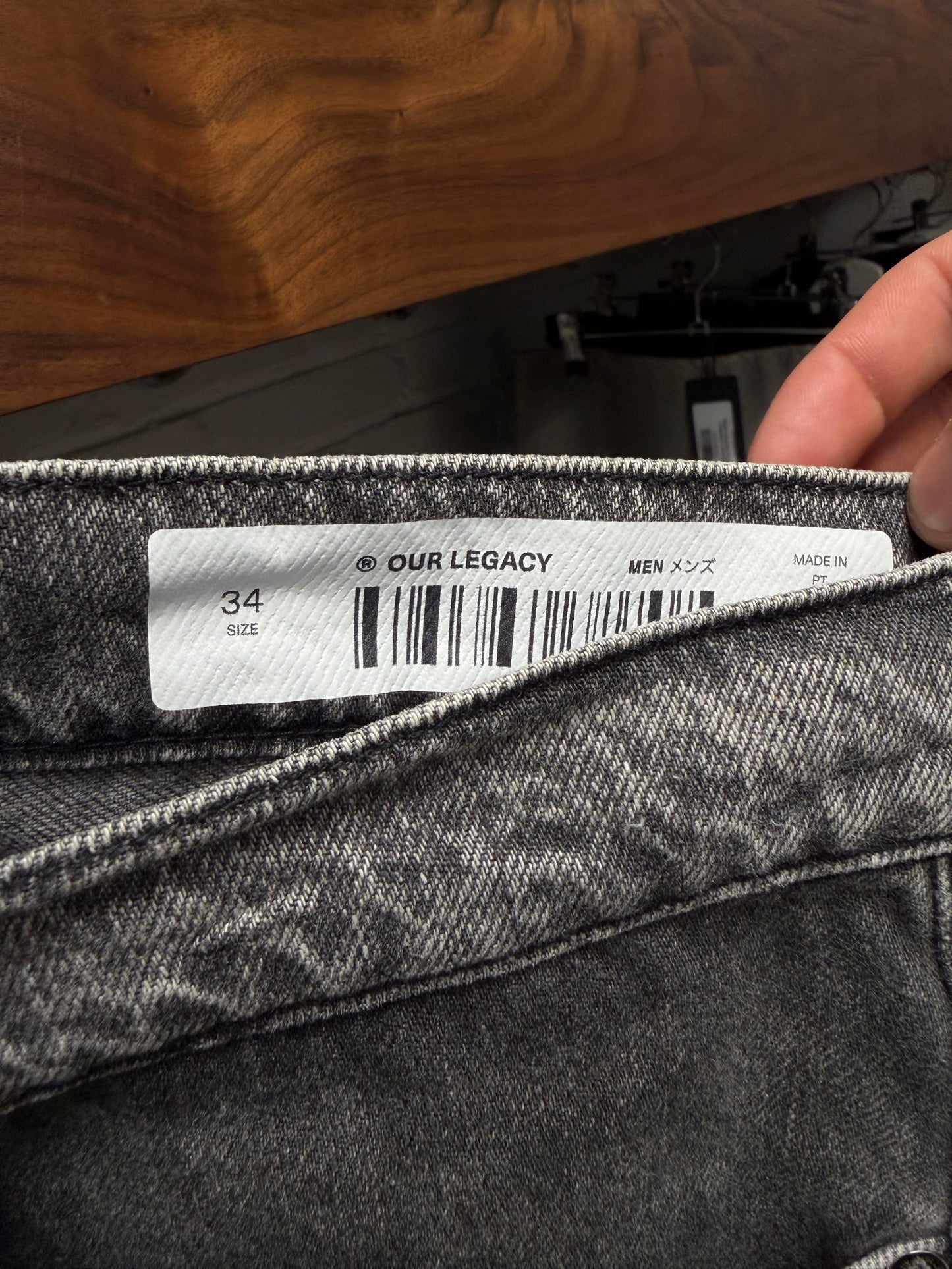 Our Legacy Extended ‘Third Cut’ Grey Denim