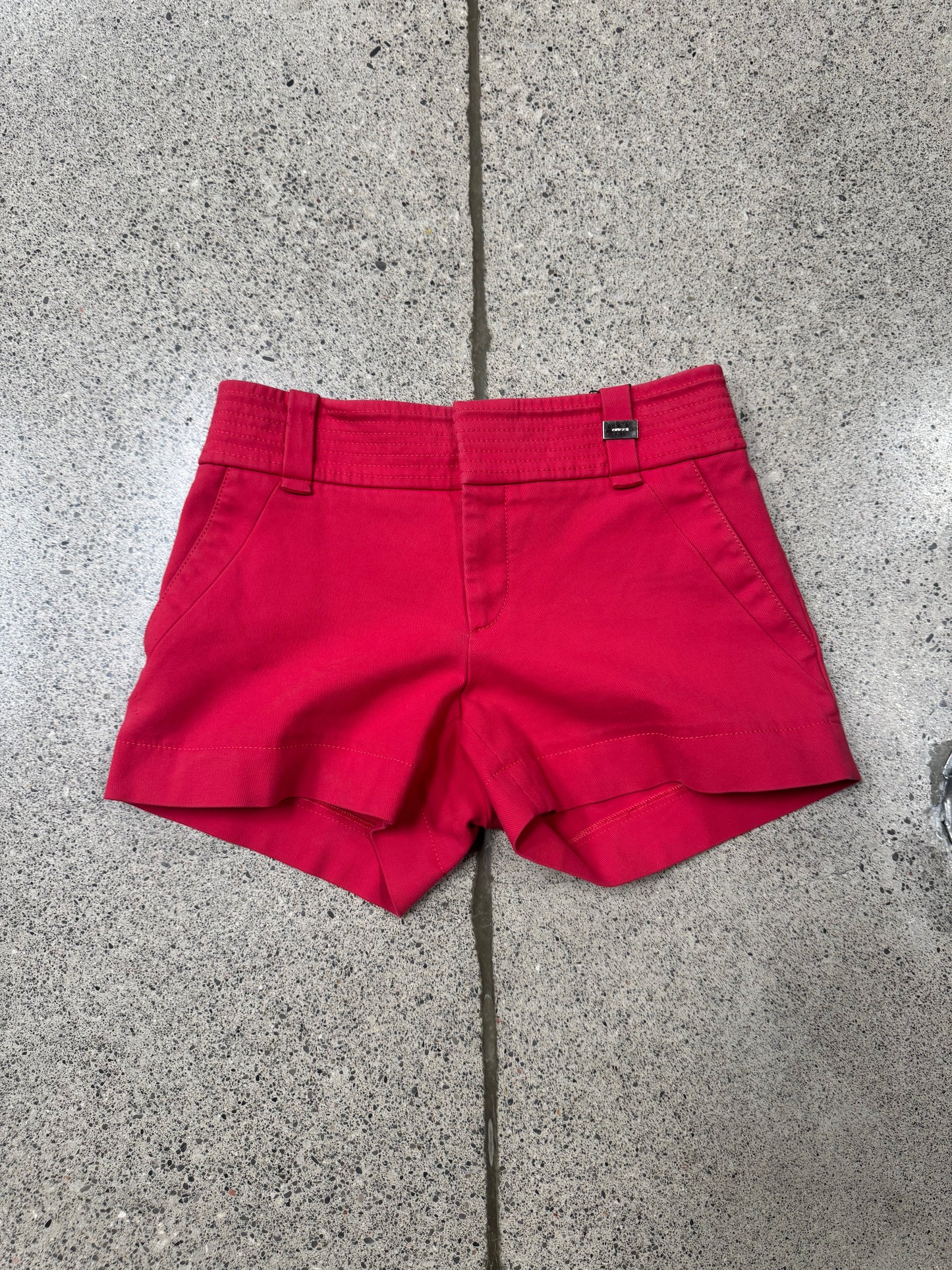 SS2009 Gucci Red Denim Mini Shorts
