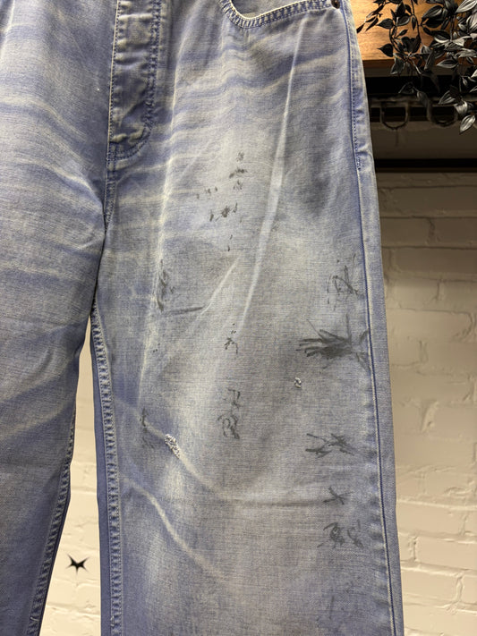 2023 Balenciaga ‘Faded French Workwear’ Loose Fit Denim