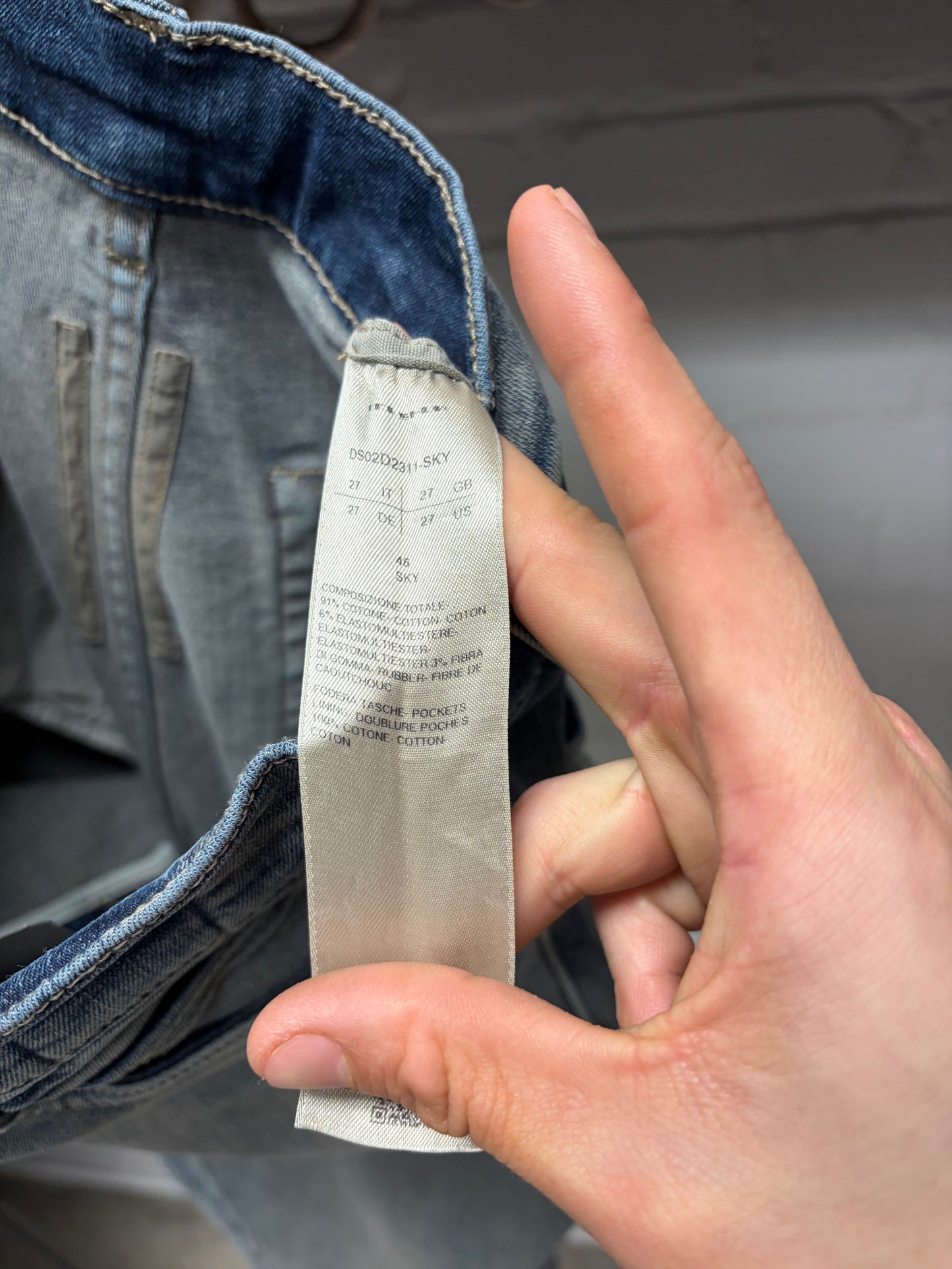 Rick Owens ‘Bolans’ Sky Blue Flared Leg Denim