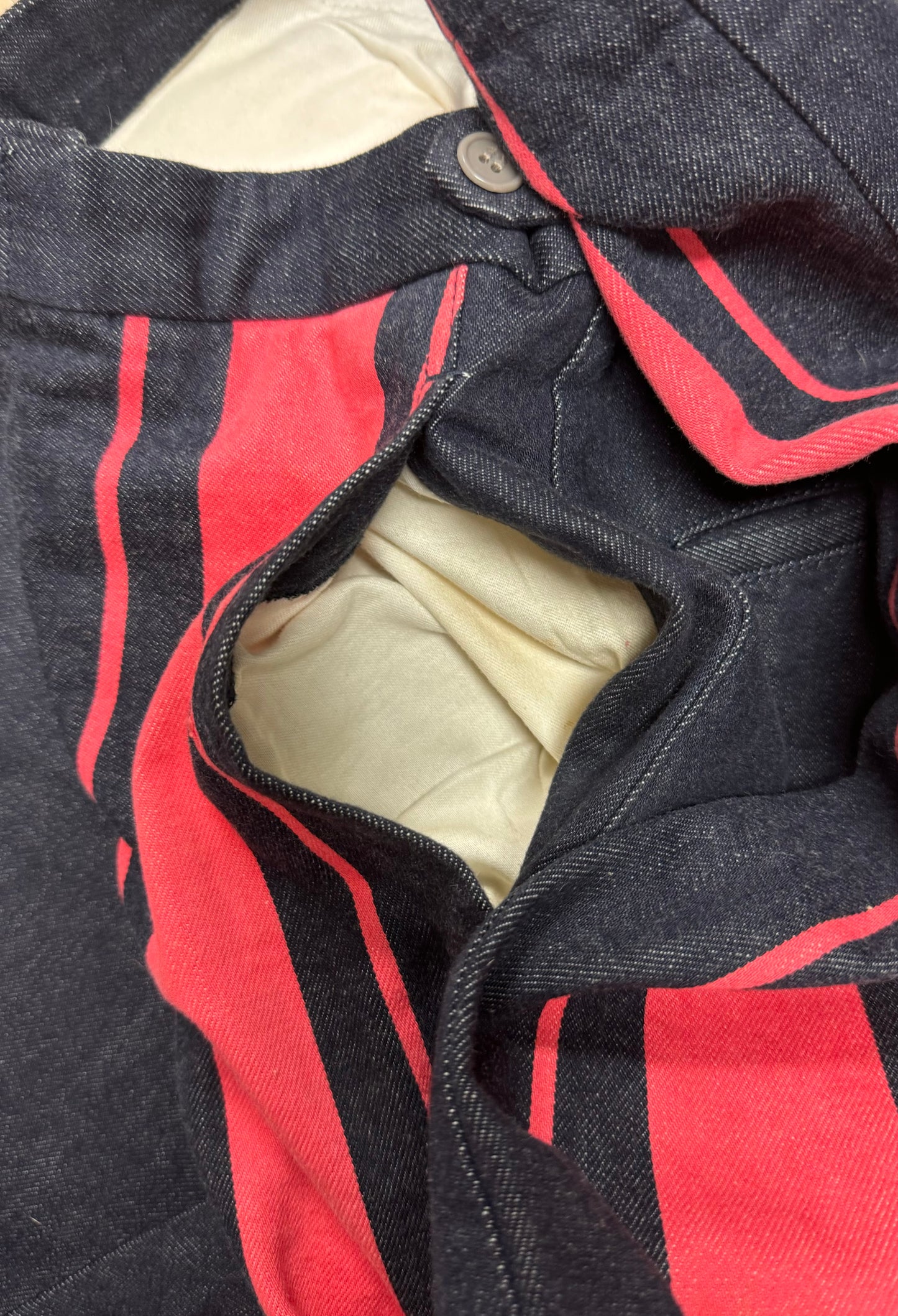 AW2001 Comme Des Garçons Homme ‘Stripe’ Painted Pants