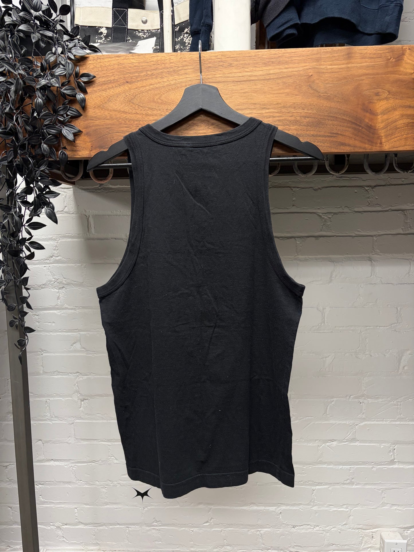 2005 Dolce & Gabbana ‘Italia’ Embroidered Black Tank Top