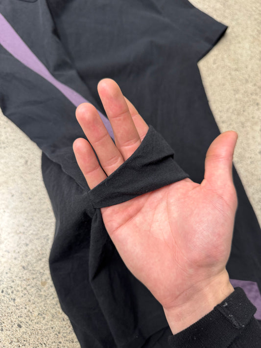 Yohji Yamamoto Panelled Purple Cutout Shirt