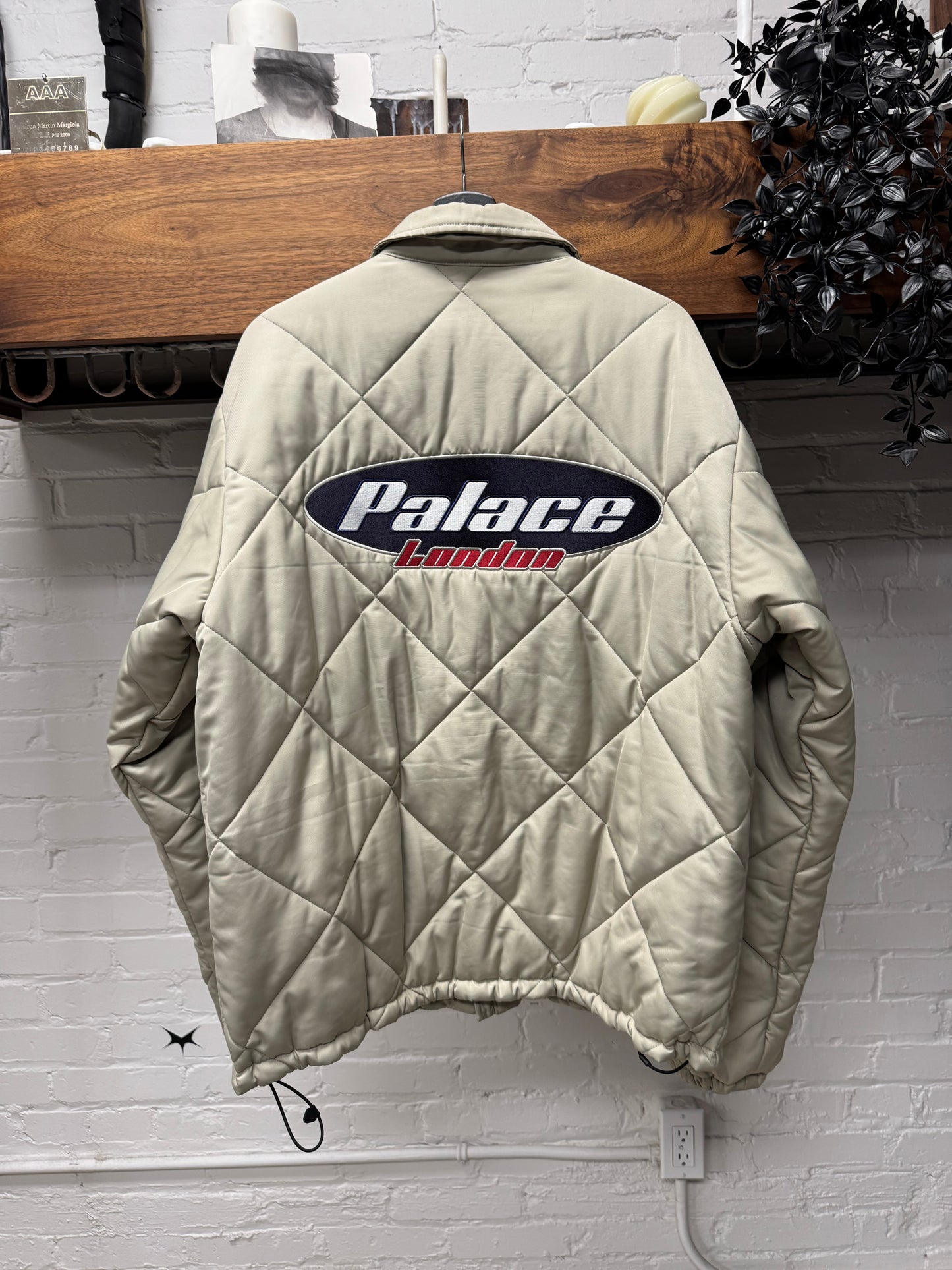 AW2021 Palace ‘Stone’ Collared ‘Puffa’ Zip-Up Work Jacket
