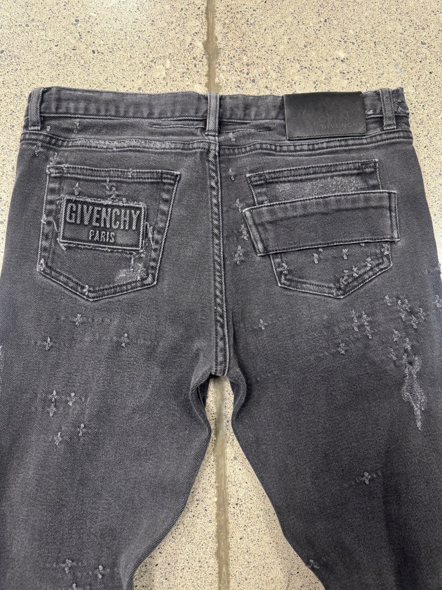 Givenchy ‘Thrash Distressed’ Black Skinny Jeans