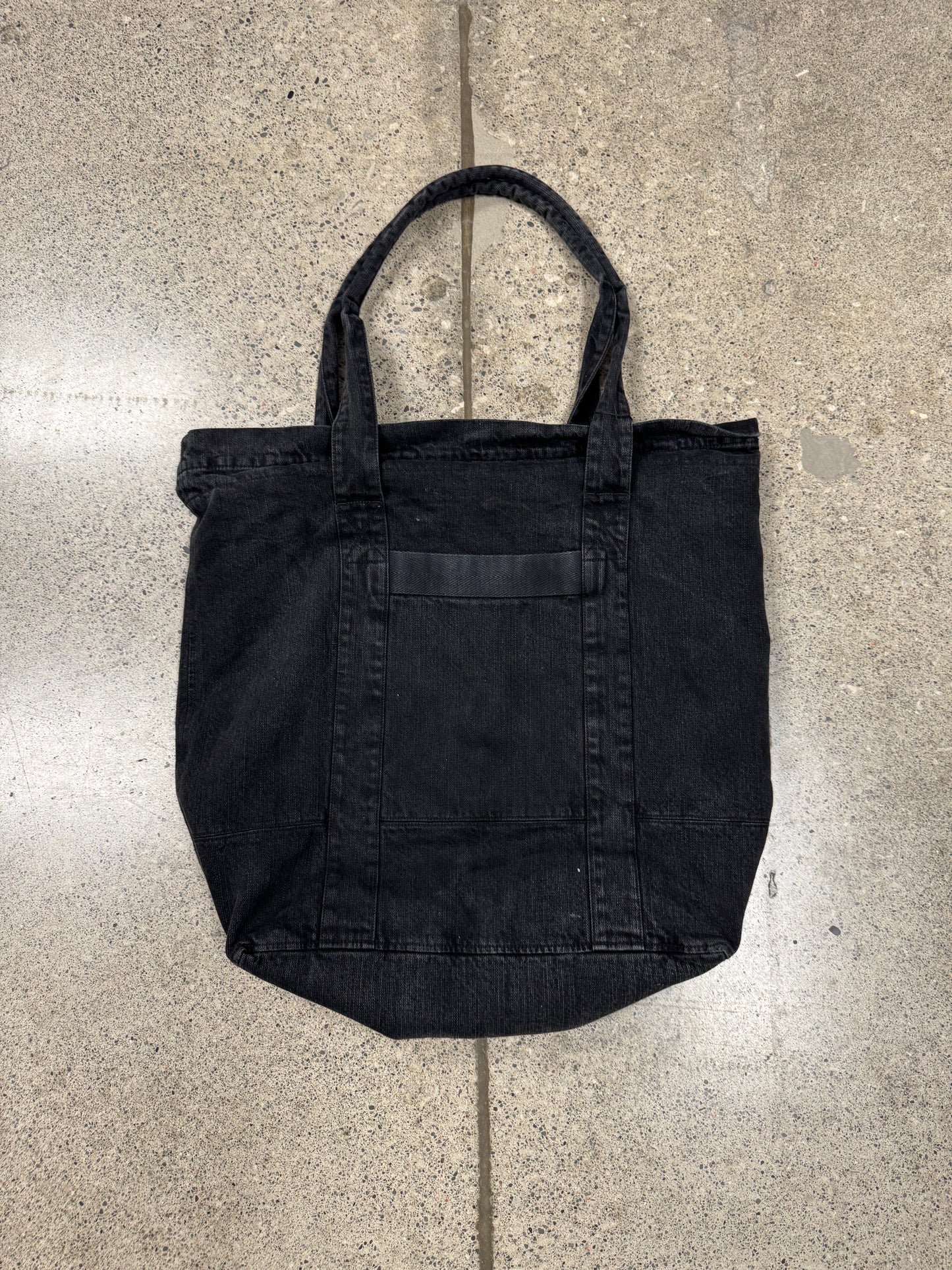 Our Legacy ‘Aviation’ Faded Black Denim Tote Bag
