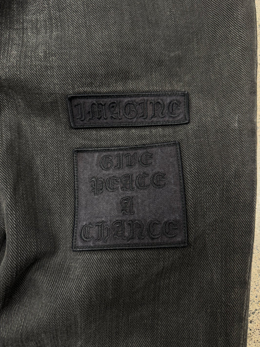 AW2004 Number (N)ine ‘Give Peace a Chance’ Patchwork Denim