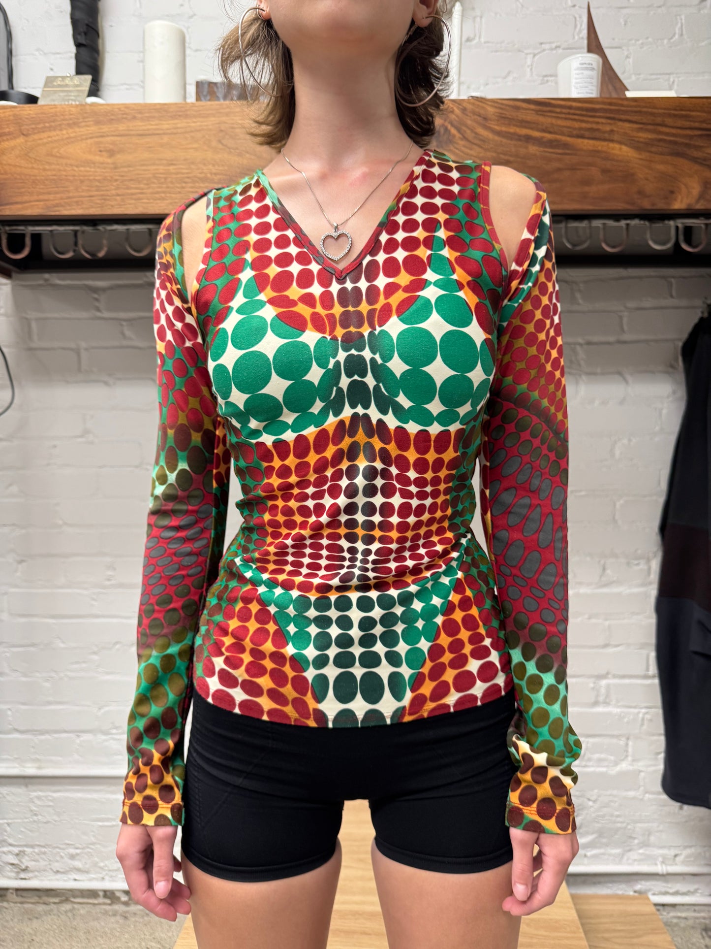 Autumn Winter 1995 Jean Paul Gaultier ‘Cyberdot’ Two Piece Mesh Set