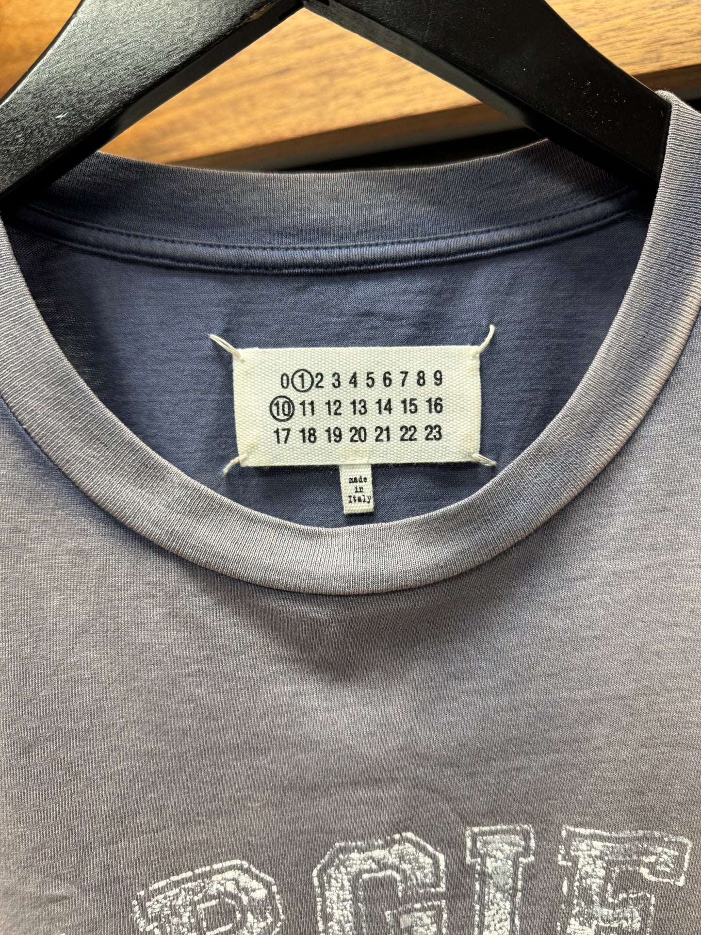 SS2023 Maison Margiela ‘Faded Collegiate Logo’ Cotton Jersey T-Shirt