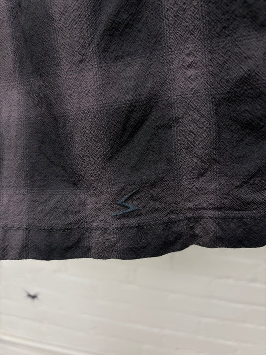 Undercover Purple/Black ‘Shadow Plaid’ Cotton Shorts