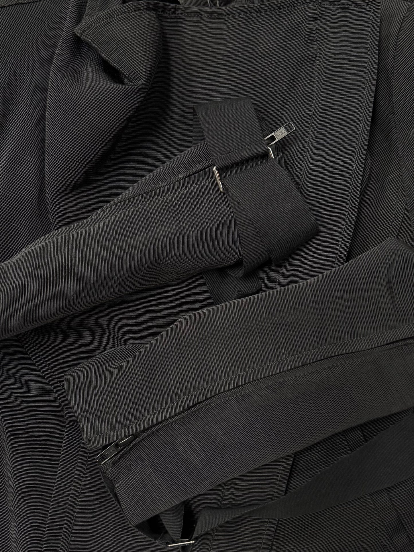 Ann Demeulemeester High-Neck Zip Bondage Jacket