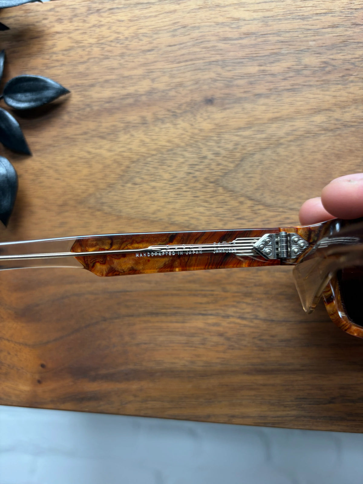 Jacques Marie Mage ‘Rush’ Burlwood Brown Tinted Sunglasses