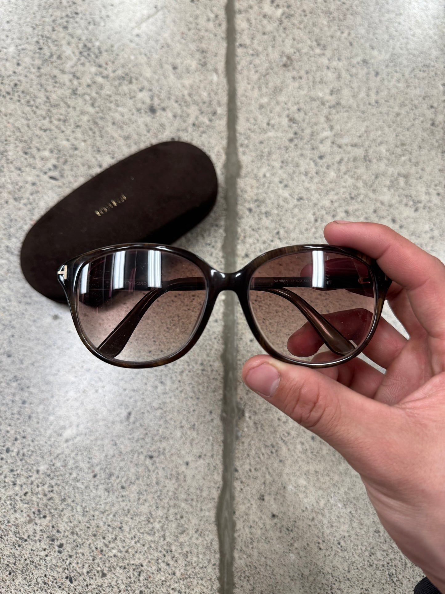 Tom Ford ‘Karmen’ Cat Eye Sunglasses