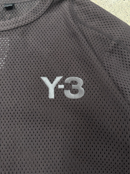 Y-3 by Yohji Yamamoto ‘Jersey Mesh’ Short Sleeve T-Shirt