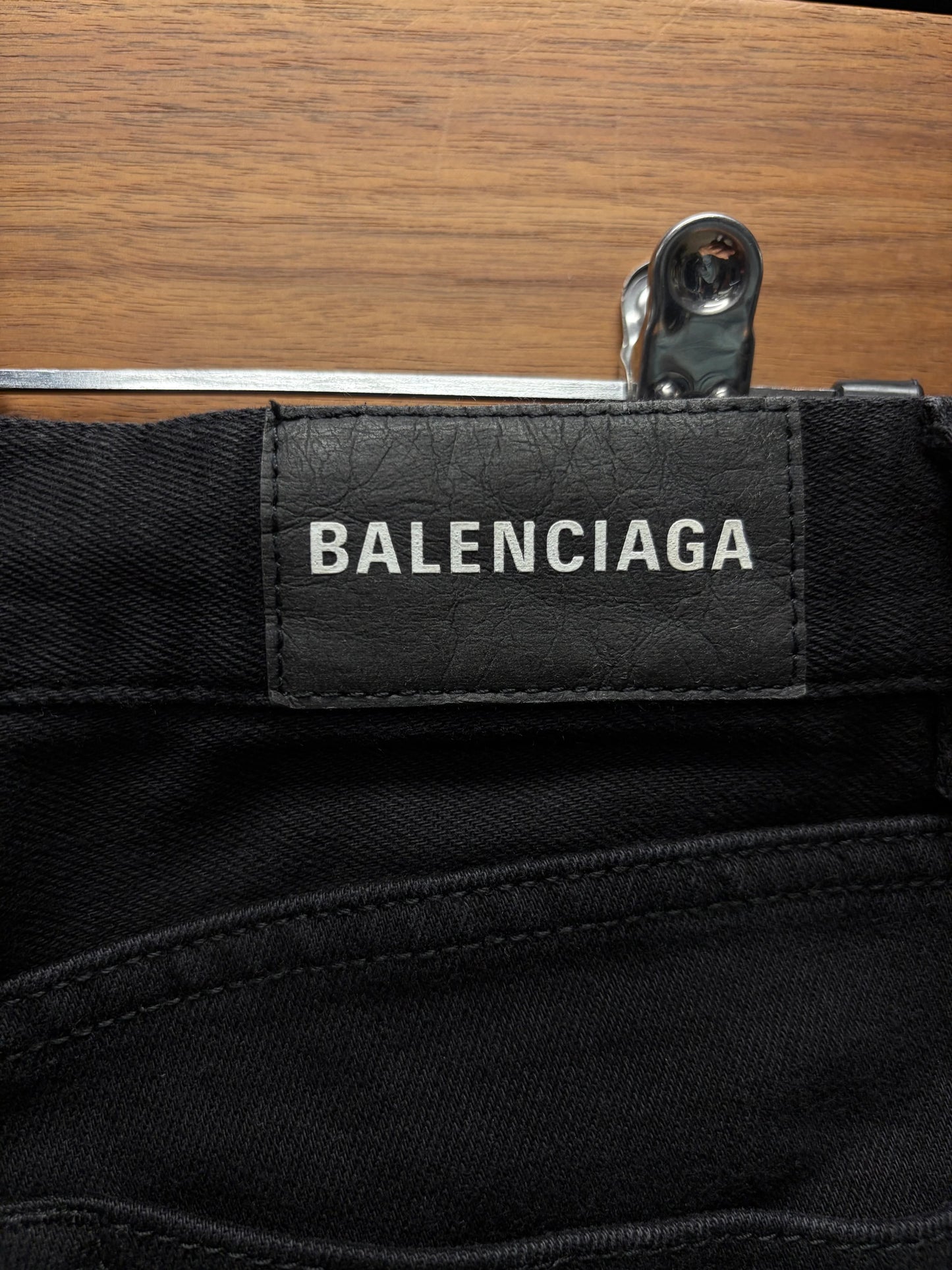 2019 Balenciaga Black Skinny Cut Denim