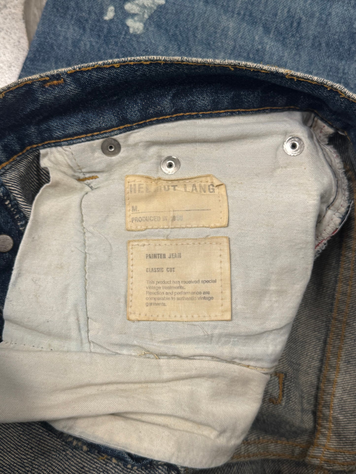 Vintage 1998 Helmut Lang Classic Blue Wash ‘Painter Jeans’