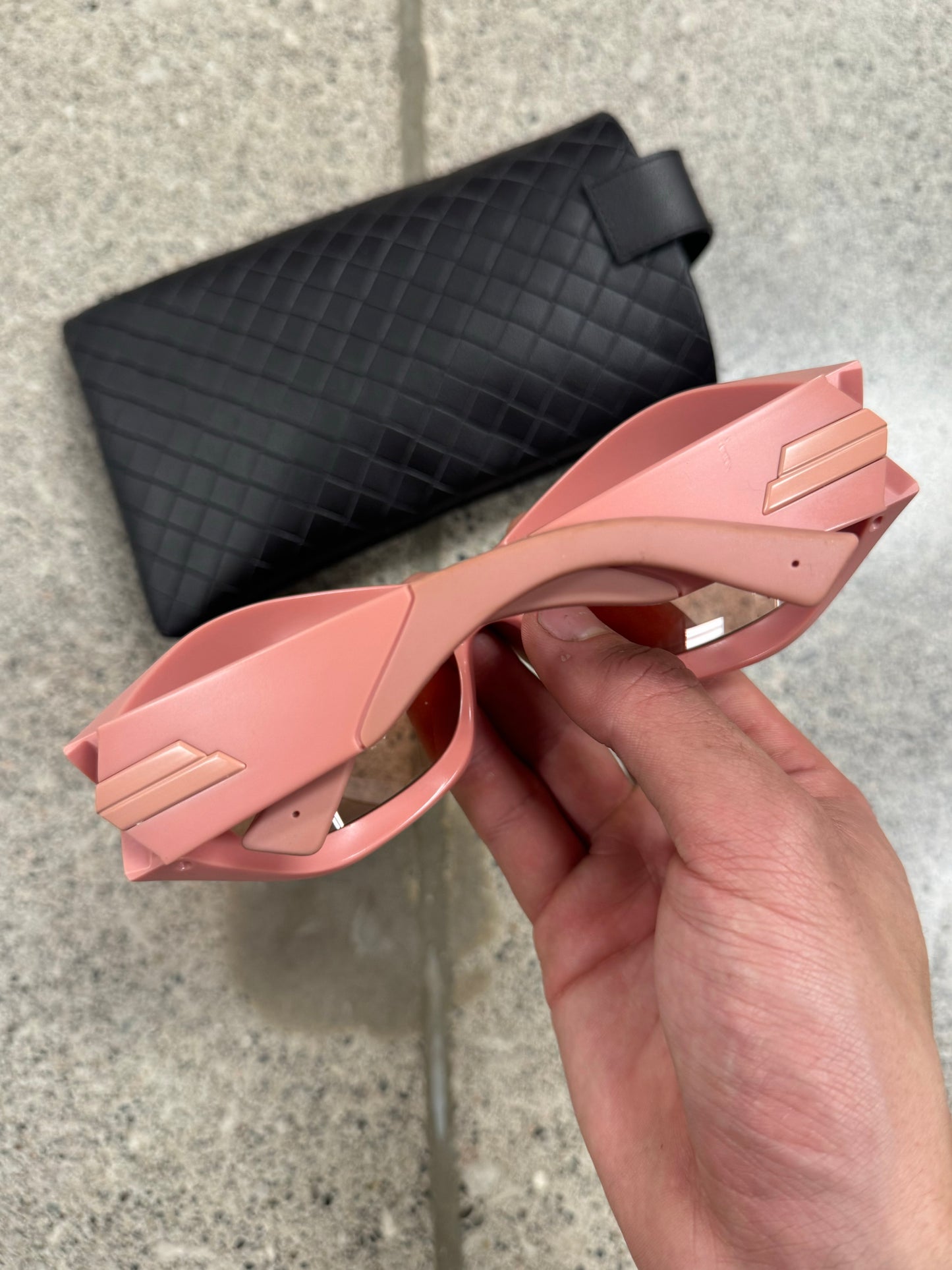 Bottega Veneta ‘Cyclone’ Pink Sunglasses