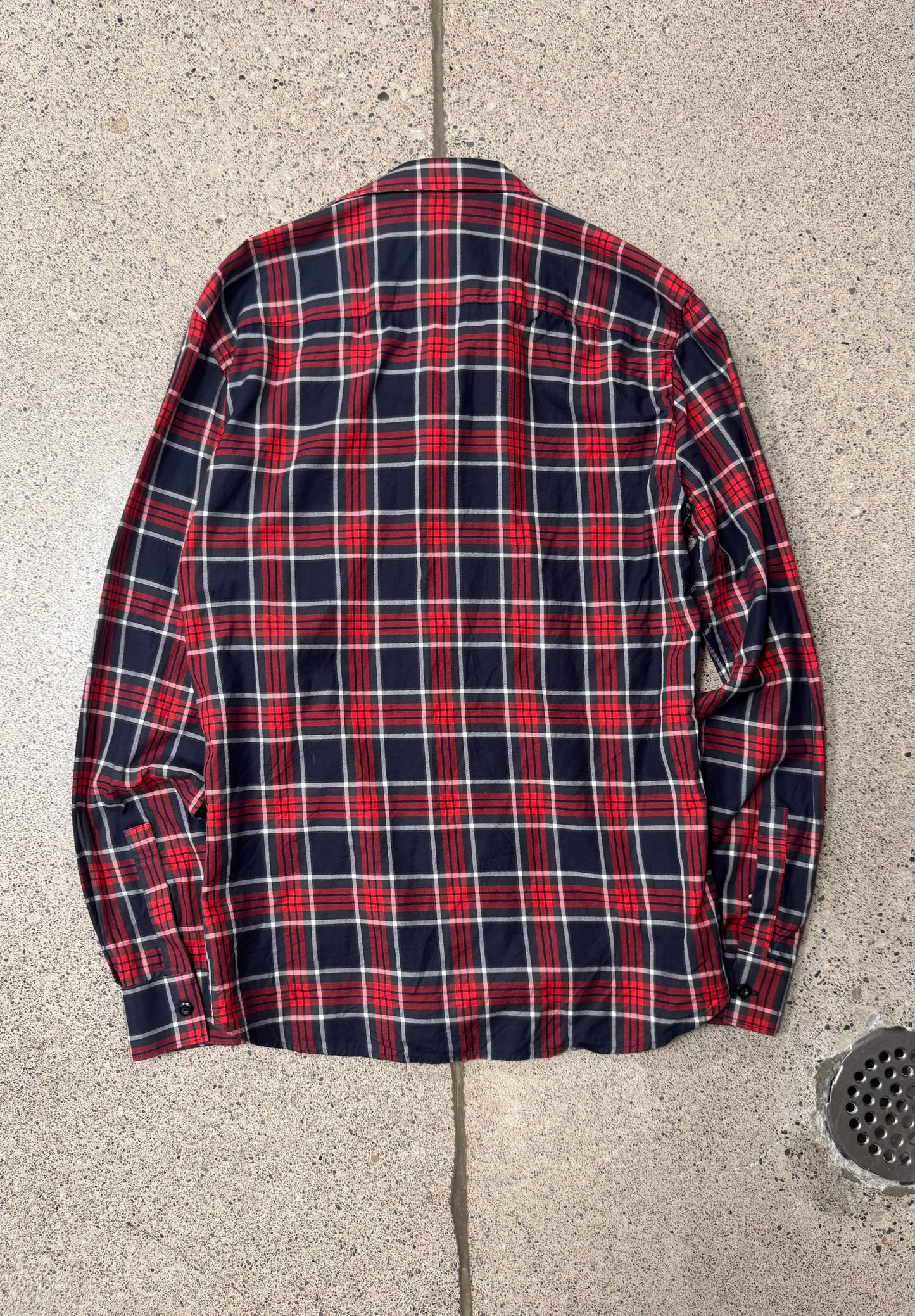 Givenchy Tartan Plaid ‘Cross’ Button Down Shirt