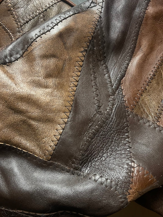 2000s Hysteric Glamour Patchwork Leather Boots