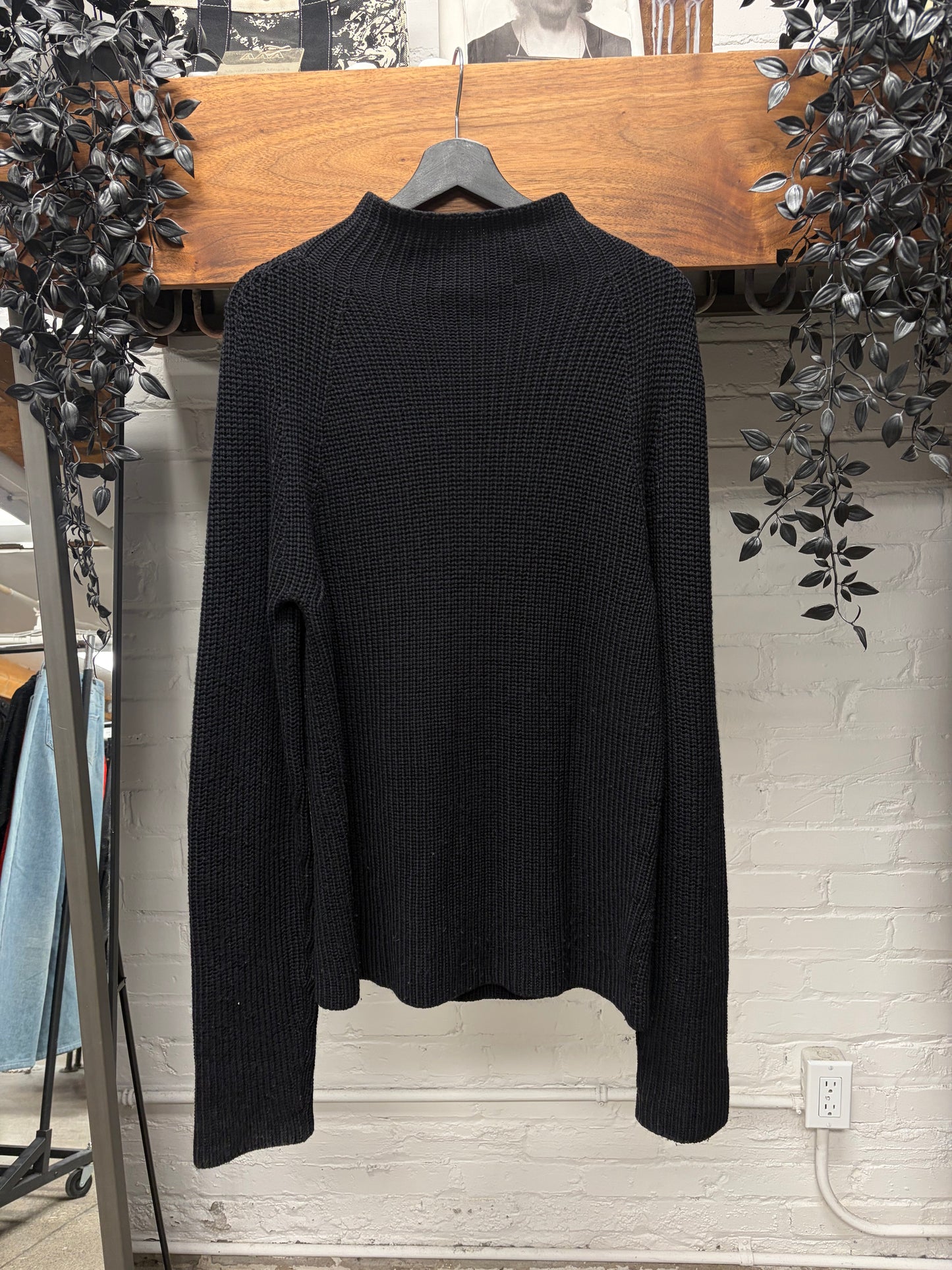 Gucci by Tom Ford Quarter Zip ‘Drivers Knit’ Wool Ribbed Sweater
