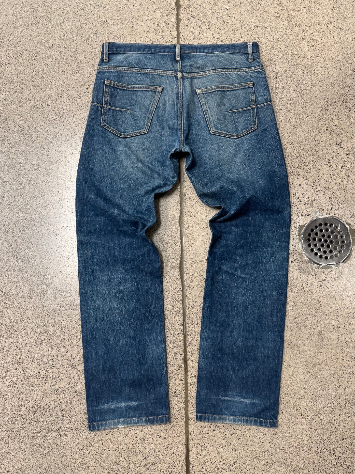 Dior Homme ‘Natural Fade’ Blue Washed Skinny Denim