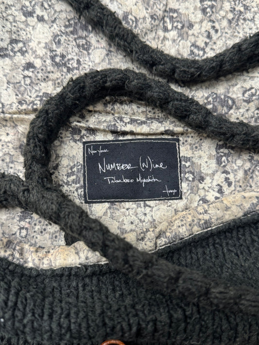 OG Number (N)ine Distressed Wool Miyashita Era Knit Side Bag