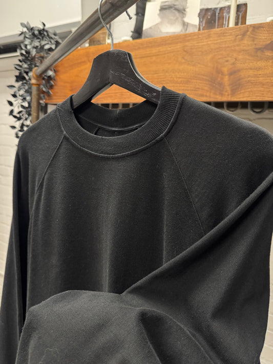 AW2016 Rick Owens ‘Mastadon’ Black Oversized Cotton Sweatshirt