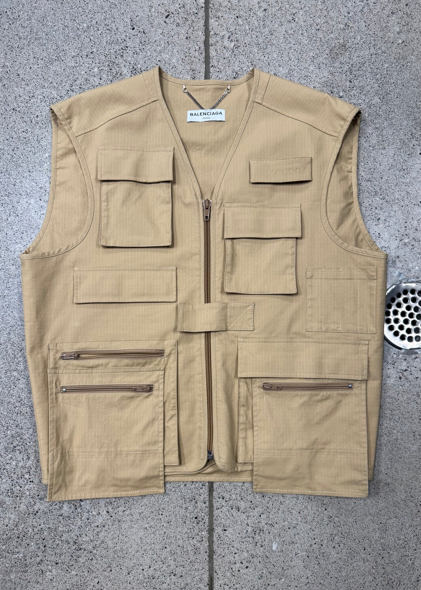 SS2017 Balenciaga Ripstop RTW Runway Oversized Cargo Vest