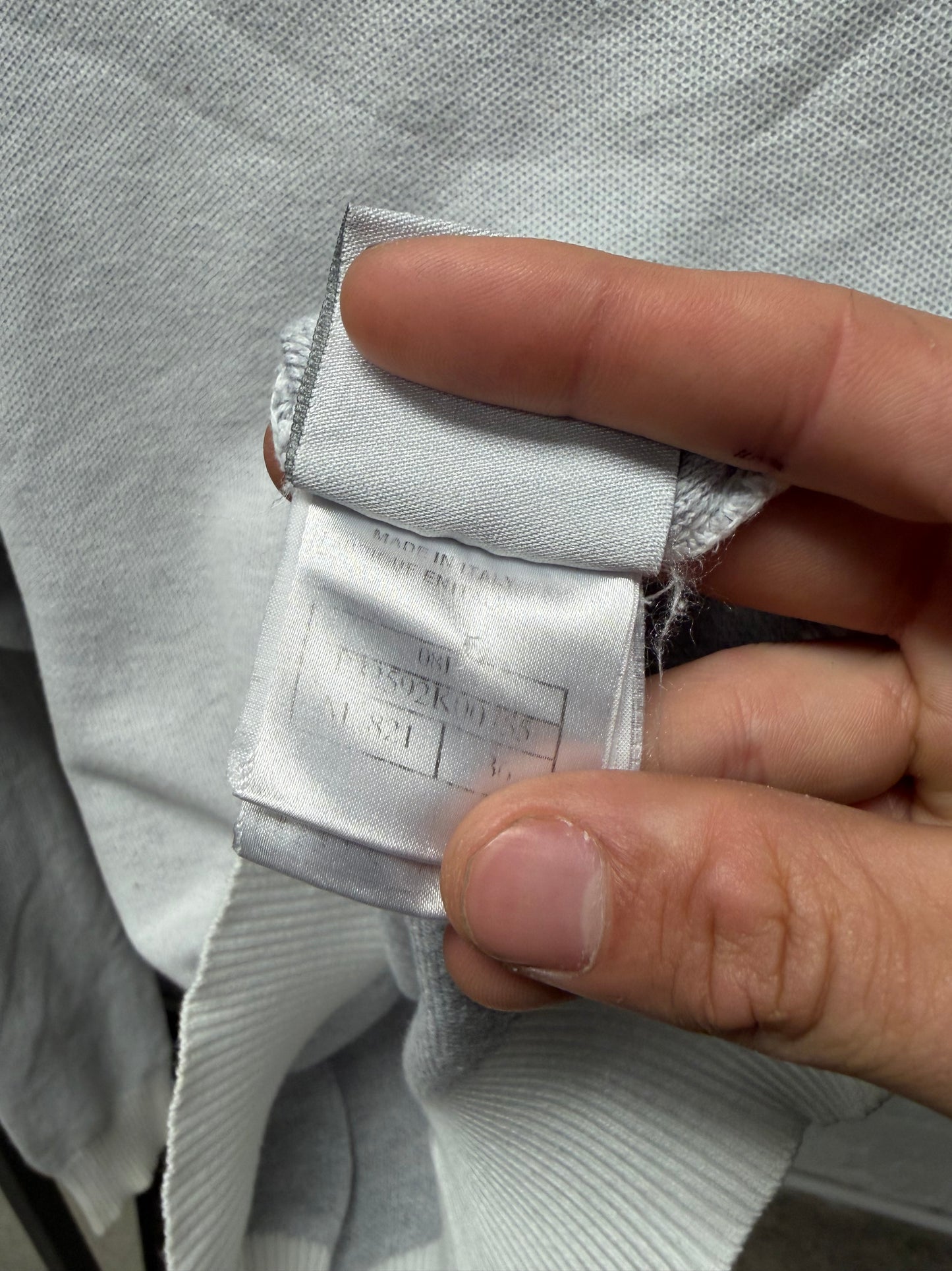 SS2008 Chanel Identification Ribbed White Knit Sweater