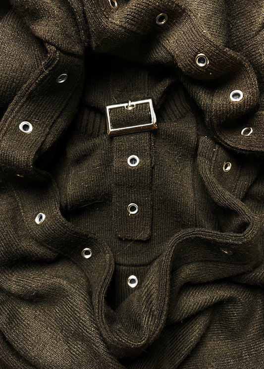 Autumn Winter 2011 Gucci Bondage Strap Wool Turtleneck Sweater
