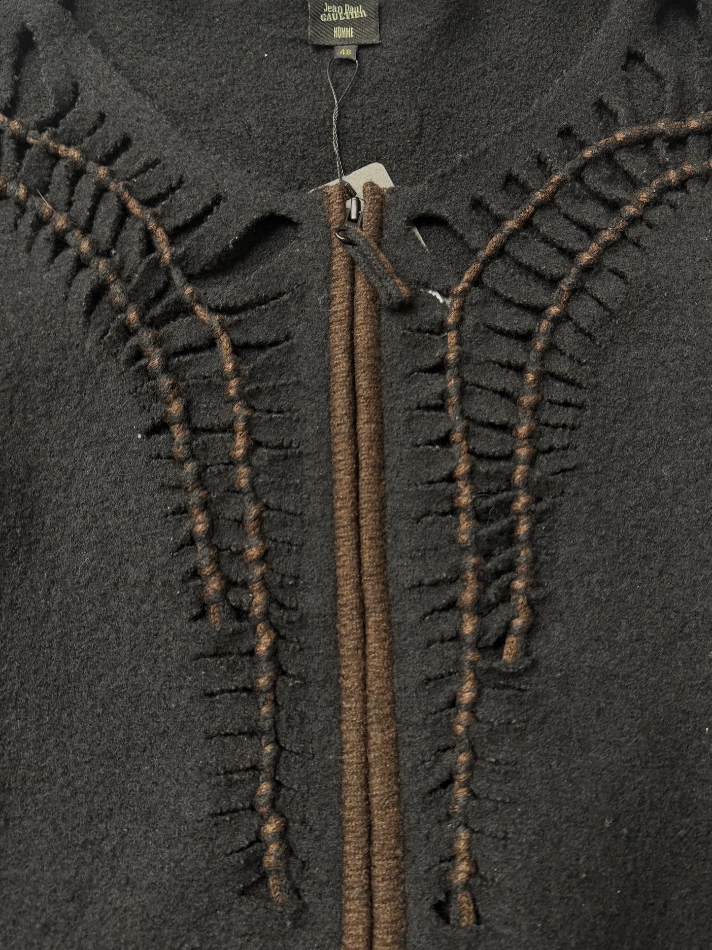 Vintage 1990s Jean Paul Gaultier Homme ‘Braided’ Wool Knit Sweater