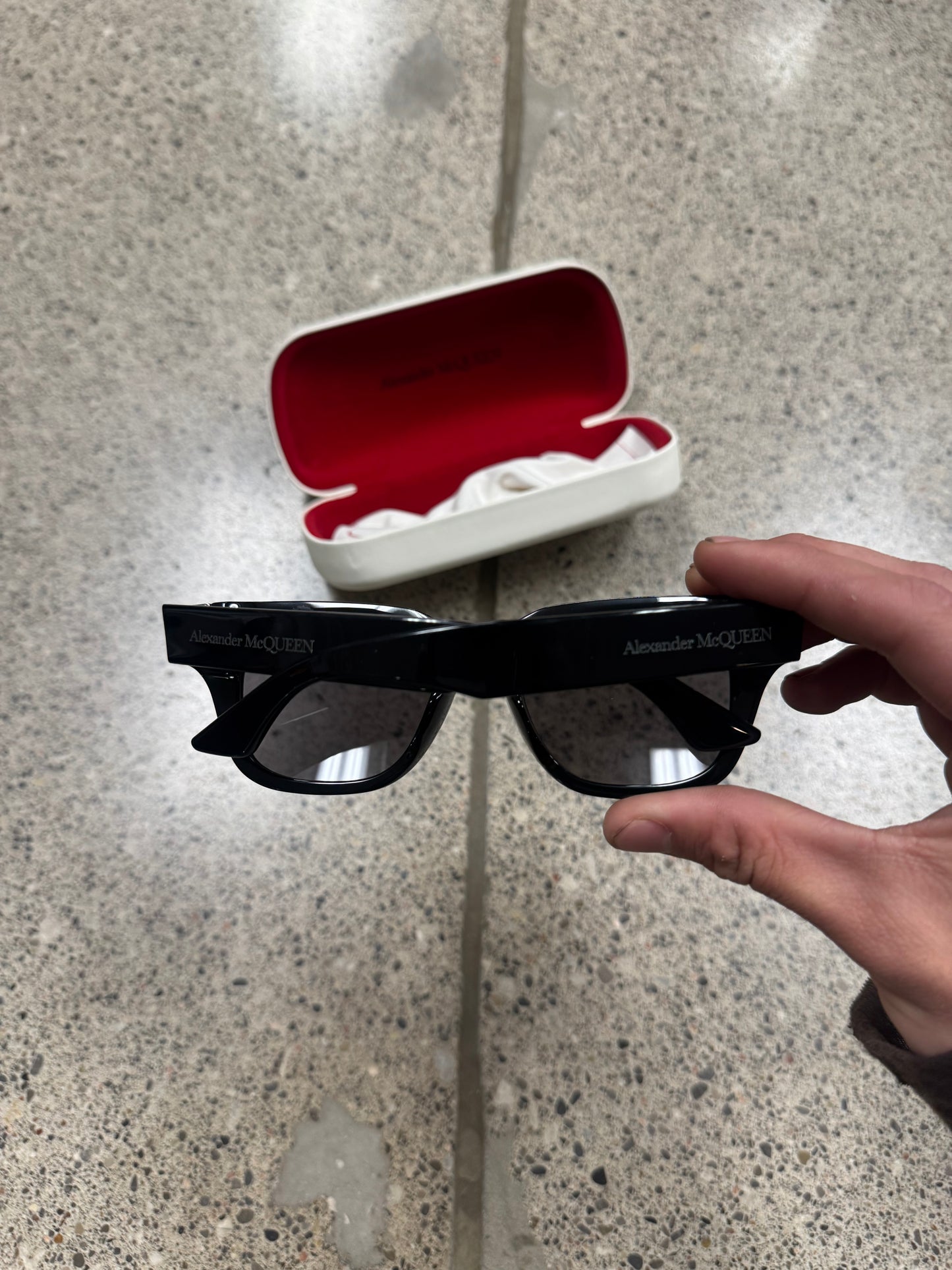 Alexander McQueen Black Tinted Sunglasses